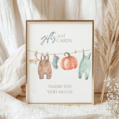 Kleine Pompoen Herfst Kleding Jongen Geschenken en Poster