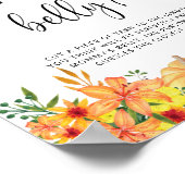 kleine pompoen hoe groot is mama's buikspel poster (Hoek)