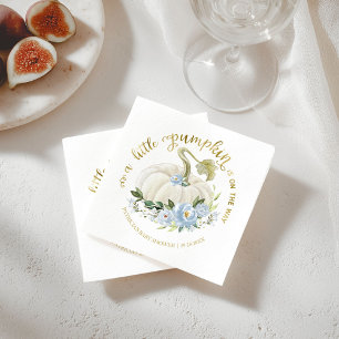 Kleine Pompoen Jongen Herfst Baby Shower Feest Ser Servet