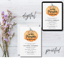 Kleine Pompoen komt eraan Baby Shower