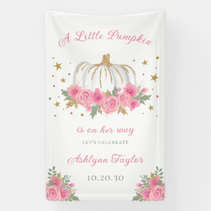 Kleine Pompoen Meisje Baby Sprinkle Spandoek