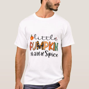 Kleine pompoen met veel kruiden Halloween Baby T-shirt