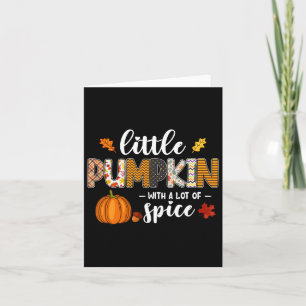 Kleine pompoen met veel spice Hallo Herfst Autu Kaart