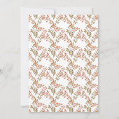 Kleine pompoen op de weg Herfst Baby shower Kaart (Achterkant)