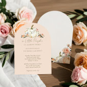 Kleine pompoen op de weg roze bloemen Baby shower Kaart