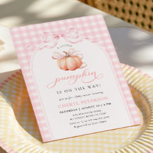 Kleine Pompoen op Weg Roze Strik Baby Borrel