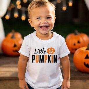 Kleine Pompoen Oranje en Zwarte Moderne Halloween