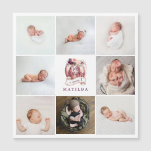 kleine pompoen paarse verjaardag multi-foto