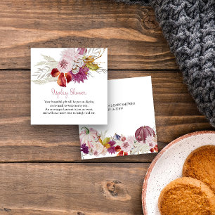 Kleine Pompoen Roze Display Douche Behuizing Kaart