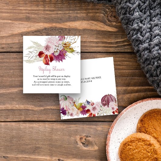 Kleine Pompoen Roze Display Douche Behuizing Kaart