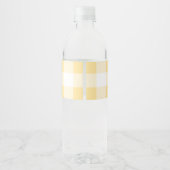 Kleine pompoen rustiek Baby shower Waterfles Etiket (Achterkant)