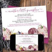 Kleine pompoen rustieke bloemen Baby sprinkle Kaart