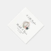 Kleine pompoen zijn onderweg naar Baby shower Napk Servet (Hoek)