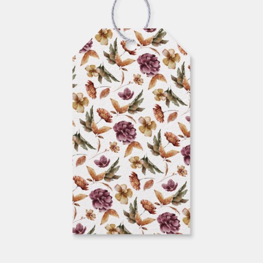 Kleine pompoenen Baby shower Cadeaulabel (Achterkant)