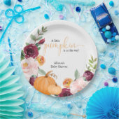 Kleine pompoenen herfst baby shower papieren bordje (Feest)