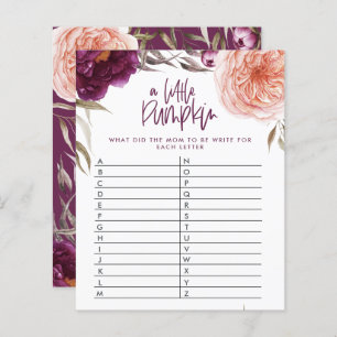 Kleine pompoenflorale douche raadt het woord