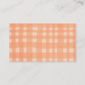 Kleine pompoenHerfst Baby shower Diaper Raffle Informatiekaartje (Achterkant)