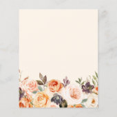 kleine pompoenkarton herfst floraal baby shower (Achterkant)