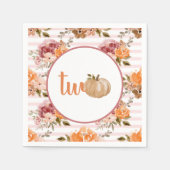 Kleine pompoenservetten Onze kleine pompoen is twe Servet (Voorkant)