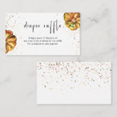 Kleine pompoentaperomhullingskaart informatiekaartje (Voorkant / Achterkant)