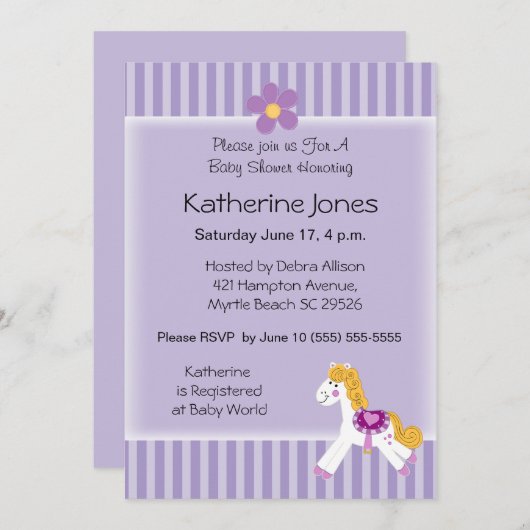 Kleine Pony Kaart (Voorkant / Achterkant)