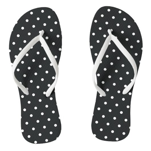 Kleine pooldonkere witte Teenslippers (Voetbed)