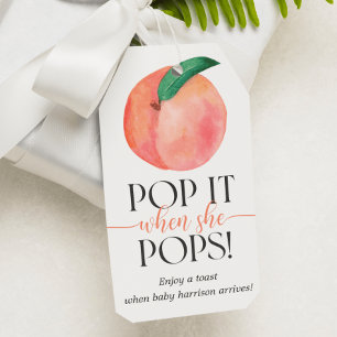 Kleine Pop Pop het als ze Label geeft Cadeaulabel
