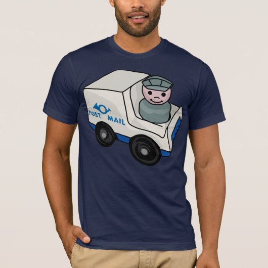 Kleine postwerker t-shirt (Voorkant)