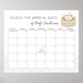 Kleine Potsticker Raad de Verwachte Datum Kalender Poster (Voorkant)