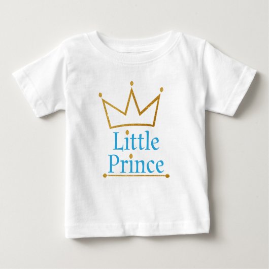 Kleine Prince Blue Text en Gold Crown (Voorkant)
