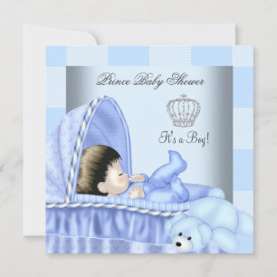 Kleine Prins Baby Shower Jongen Patchwork Blauwe Kaart