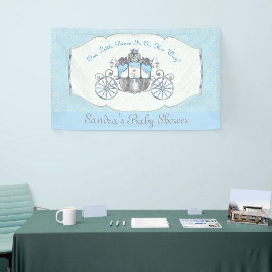 Kleine prins, blauw Baby shower Spandoek (Beurs)