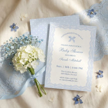 Kleine Prins Blauw Kant Baby Shower Jongen