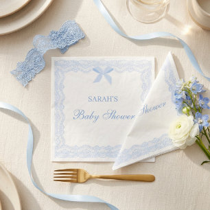 Kleine Prins Blauwe Kant Baby Shower Jongen Servet