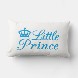 Kleine prins met pilotenontwerp, met blauwe kroon kussen