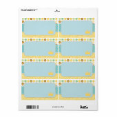 Kleine Prins Naam Tag Etiket (Full Sheet)