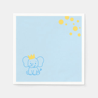 Kleine Prins Olifant Baby Shower Cocktailservet Servet