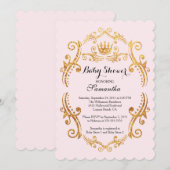  kleine prinses Baby shower uitnodiging (Voorkant / Achterkant)
