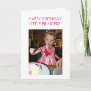Kleine prinses, Birthday, HAPPY BIRTHDAY, LITTL... Kaart