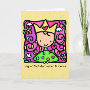 Kleine Prinses Custom verjaardagskaart Kaart