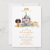 Kleine prinses koninklijke viering waterverf kaart (Voorkant)