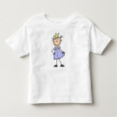 Kleine prinses met kroon kinder shirts (Voorkant)