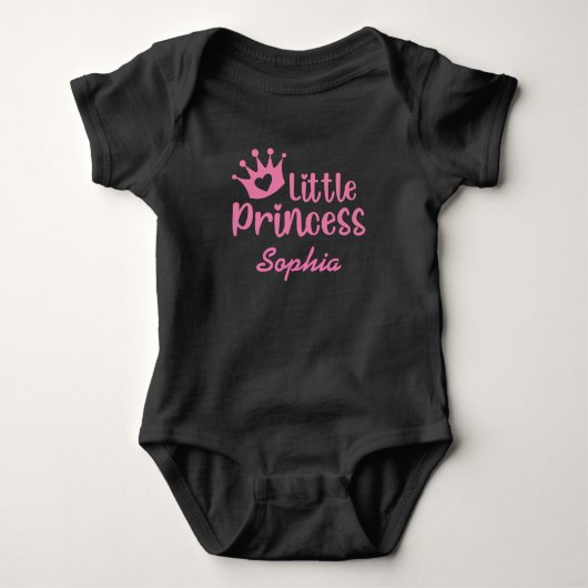 Kleine Prinses. Naam personaliseren Romper (Voorkant)