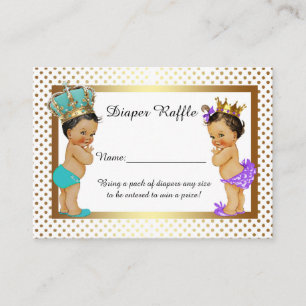 Kleine prinses Princess Princess Diaper Raffle Tic Informatiekaartje