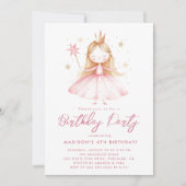 Kleine Prinses Verjaardagsfeestje Kaart (Voorkant)