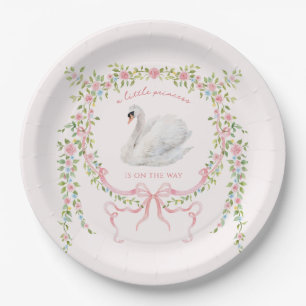 Kleine Prinses Zwaan Baby Shower Feest Papieren Bordje