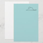 Kleine printtekenbenodigdheden briefpapier (Voorkant / Achterkant)