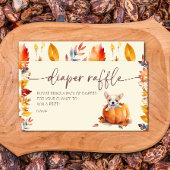 Kleine Pumpkin Puppy Luier Raffle Baby shower Informatiekaartje