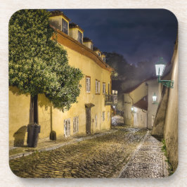 Kleine Quarter Street Nacht Harde Plastic Coaster Bier Onderzetter