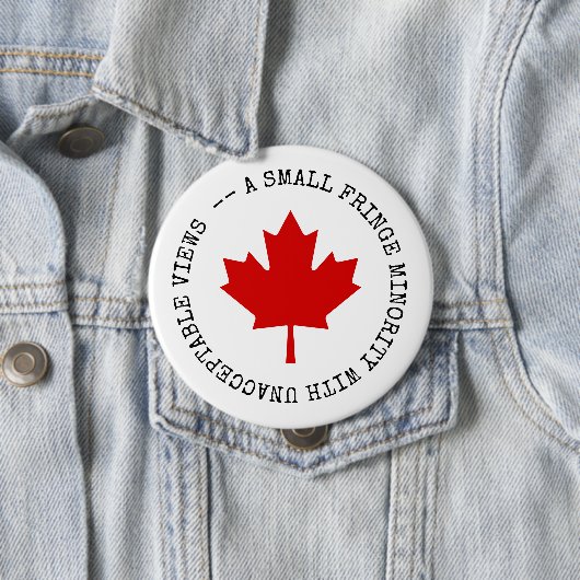 Kleine randminderheid met onaanvaardbare Uitzichte Ronde Button 4,0 Cm (In situ)